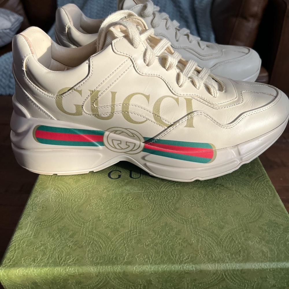 Gucci Ivory Logo Sneakers
